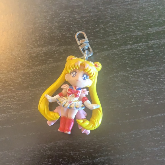 Sailor Moon bobble head globe figures and keychain - Picture 10 of 11